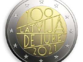 2021 Latvija 2 eurų monetos Unc