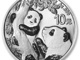 30 g sidabrinė moneta Panda, Kinija 2021