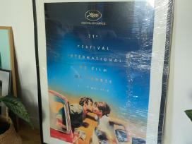 Originalus Kanų festivalio plakatas+passport,rėmas