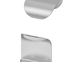 Ikea Billsbro rankena 40 mm sidabro spalva. 3vnt