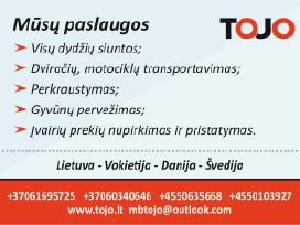 Lietuva - Danija - Lietuva. Kroviniai, siuntos.