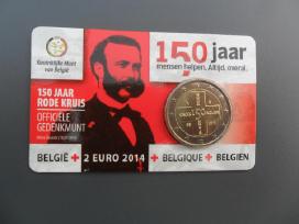 2 eurai Belgija 2014 kortelė