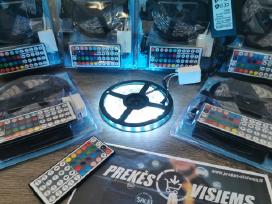 LED juosta 5m atspari drėgmei Rgb su valdymo pultu