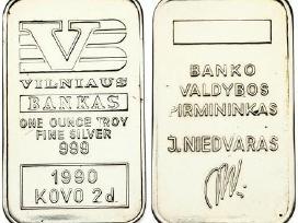Pirkciau sidabro luitelius, monetas 999 prabos