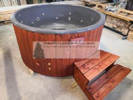 Lauko kubilas su jacuzzi sistema, LED apšvietimu