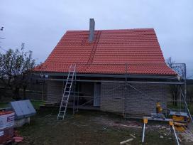 Karkasiniai namai, stogų dengimas