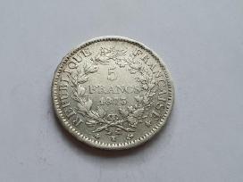 1873 5 frankai Prancuzija