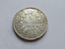 1875 5 frankai Prancuzija