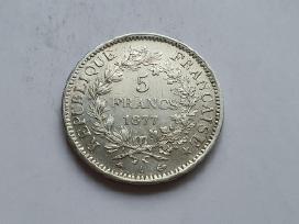 1877 5 frankai Prancuzija