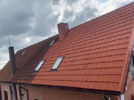 Stogų, fasadų,trinkelių valymas, plovimas, dažymas