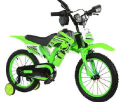 Vaikiškas dviratis-motociklas su garsais 12 coliu