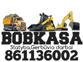 Keliu,aikšteliu,vejos irengimas,bobcat nuoma