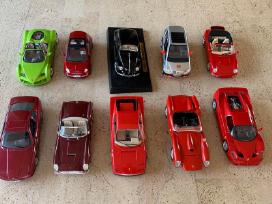 Modeliai 1:18 Bmw Vw Ferrari Porsche Fiat