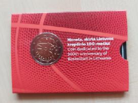 2022 m. 2eur Lietuvos krepšinio 100 Bu
