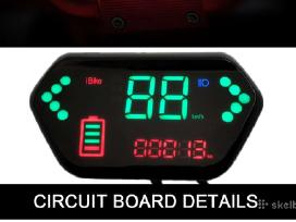 LCD ebike ekranelis spidometras odometras