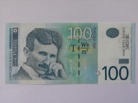 Serbijos 100 dinariu unc