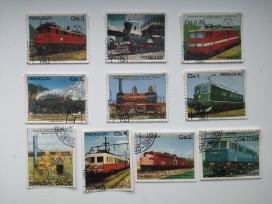 Transportas. Traukiniai. Paraguay. 10 p.ž. serija