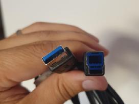 Usb 3.0 kabelis Type-a to Type-b (1.8m ilgio)