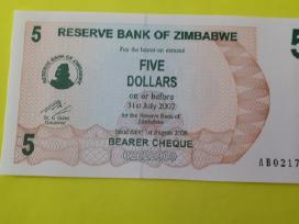Zimbabvė 5 Doleriai 2006m. Unc