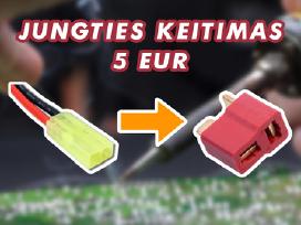 Jungties Keitimas Baterijoms, Airsoft Ginklams