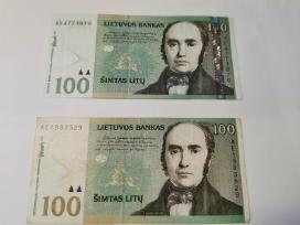 2000 ir 2007 metų 100 litų banknotai ( 2 vnt) !
