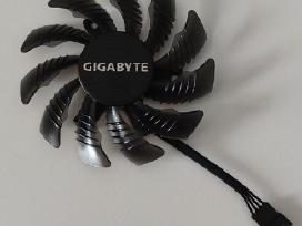 Nauji Gigabyte 75mm vaizdo plokščių ventiliatoriai