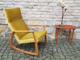 Vintažinis mid century supamas krėslas