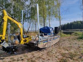 Nendrių, meldų ir kitos vandens augalijos pjovimas