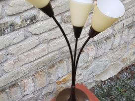 Vintažinis mid century žalvario stalo šviestuvas