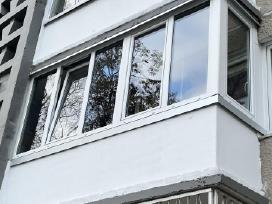 Plastikiniai langai balkonu stiklinimas Klaipėda