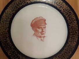 Reta lėkštė. Cobalt Weimar German Porcelain.