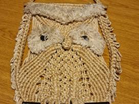 Macrame pakabinama pėlėda