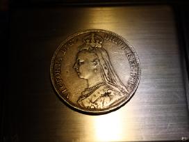 #1 1 krona 1891 Karalienė Viktorija Jk UK GB