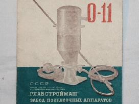 Dažymo pulto 0-11 instrukcija Vilnius 1955 m