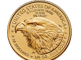 1/4 oz auksinė moneta Amerikos Erelis, JAV 2023