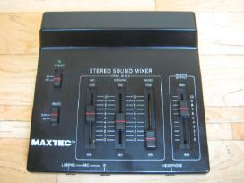 Garso mikšeris Maxtec, analoginis. Maitinimas 9v