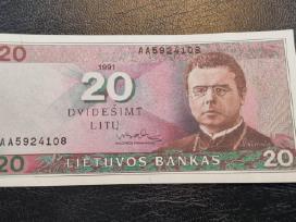 Perku popierinius, metalinius litus ir centus