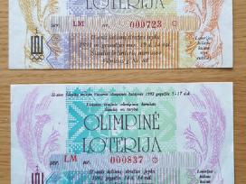 1991 m.buvę Šiaulių loterijos bilietai