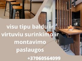 Baldu surinkimas,furniture assembly, Сборка мебели