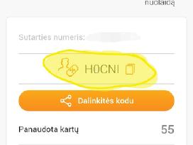 Nuolaidos ir rekomendacijos kodai jums