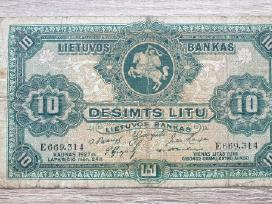 1927m. 10 litų smetoniškas banknotas