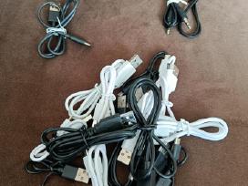 Micro usb, 3,5 mm laidai