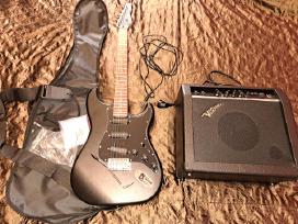 Elektrinė gitara su kubu 25w
