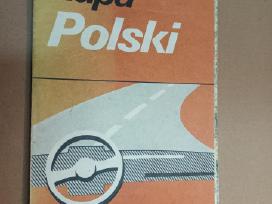 Senas zemelapis lenkijos 1988 mapa polski