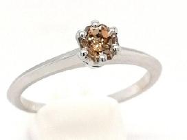 Auksinis žiedas 18k natūralus 0.50 ct deimantas
