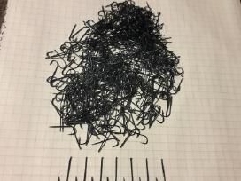 Nauji kaltiniai kabliukai, grūdinti.