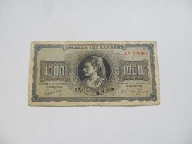 1000 drahmu , Graikija , 1942