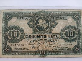 Gražūs 1927 m. 10 litų F serija