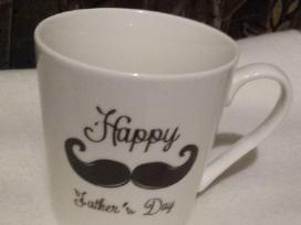 Baltas puodelis tevo dienai "Happy fathers Day"
