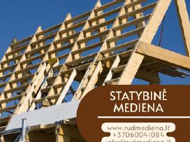 Mediena namams, stogams, karkasams ir I-beam sijos
